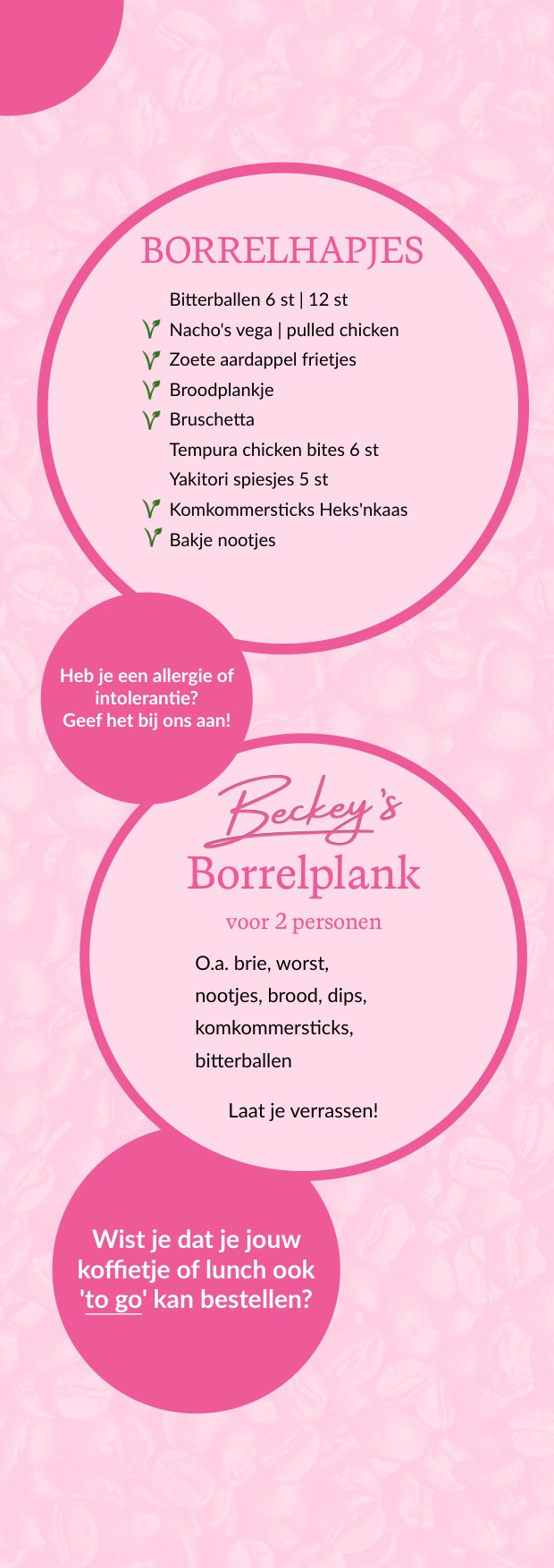 Menukaart: 
